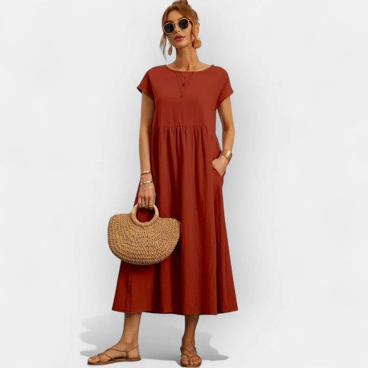 Cotton Dress with Pockets