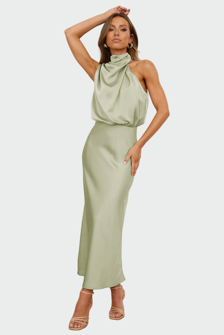 Elegant dress with open back