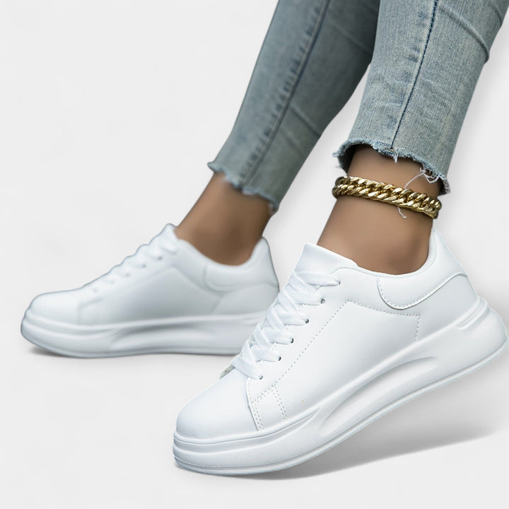 White Leather Sneakers