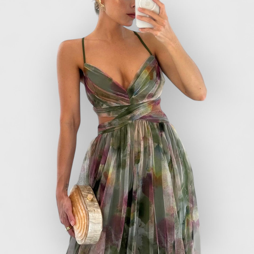 Verity - Long Dress with Floral Print