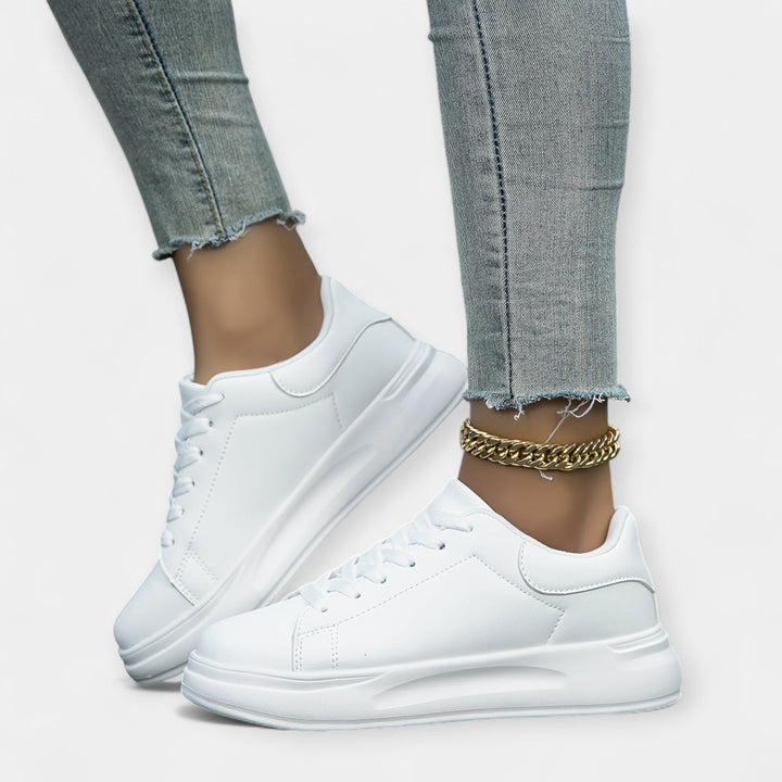 White Leather Sneakers
