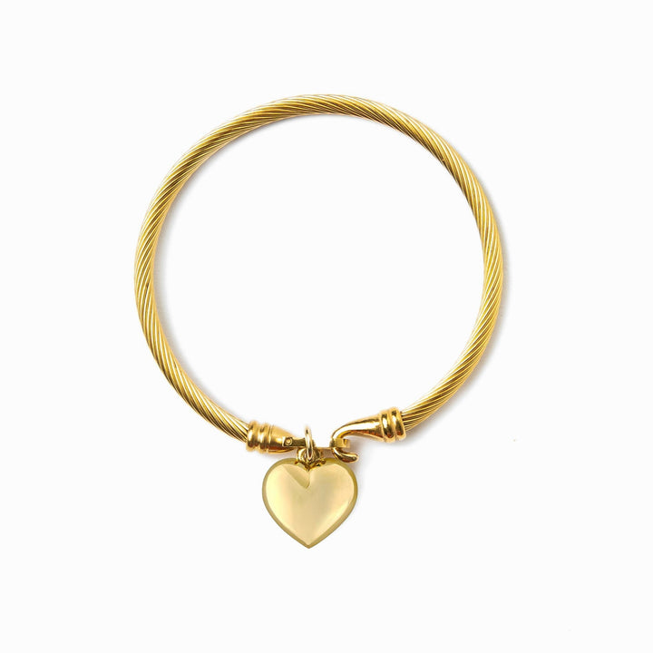 Gold Ring in Heart Shape