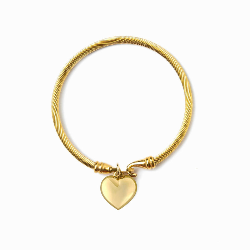 Gold Ring in Heart Shape