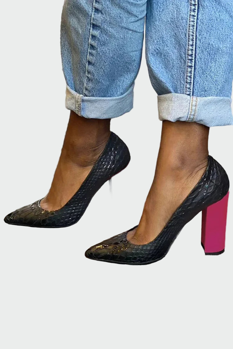 Shoes with Fluorescent Heels