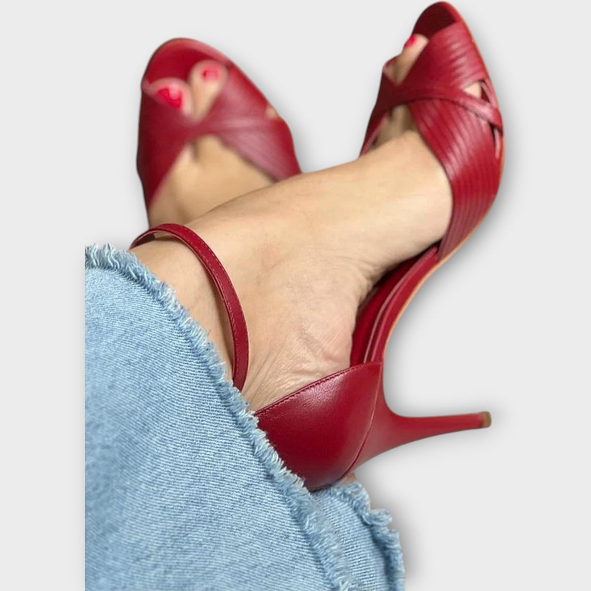 Sandal with Pointed Heel