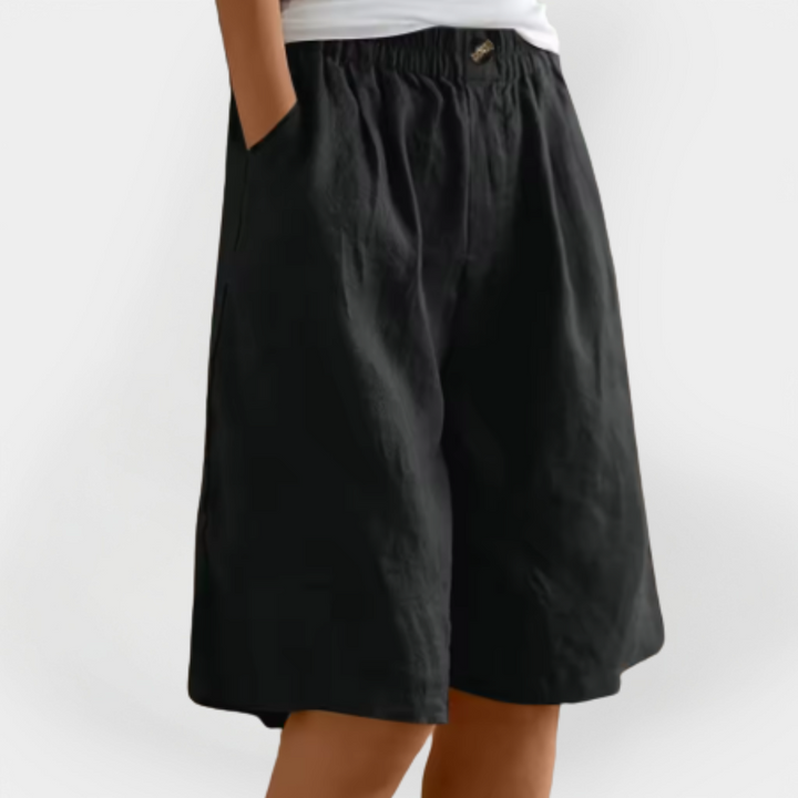 Lined Shorts with Pockets