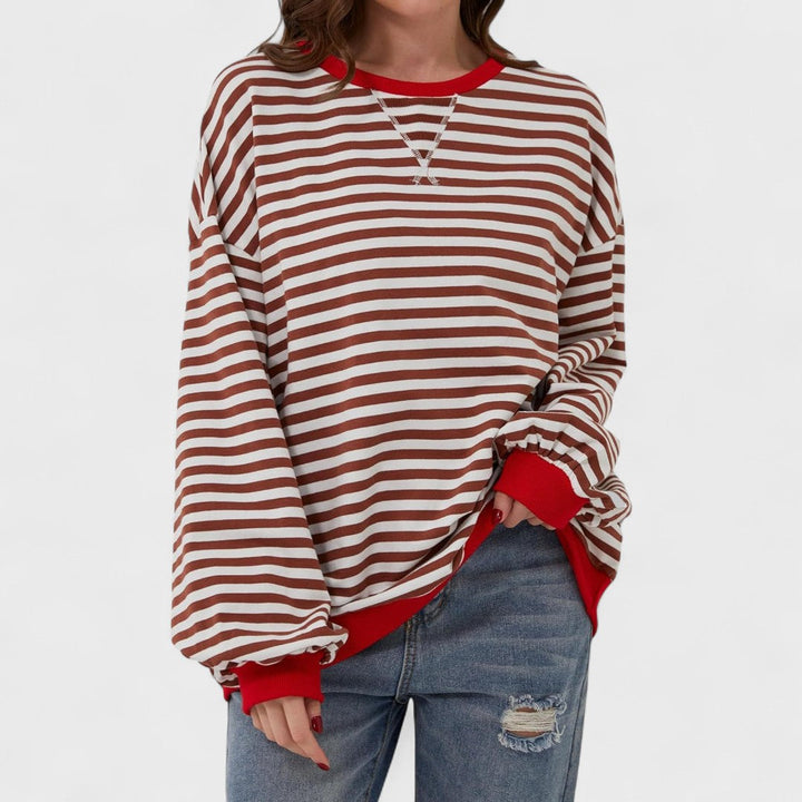 LUKA - Casual long sleeve striped sweatshirt