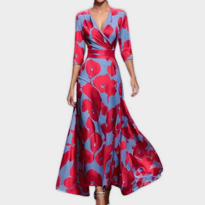 Edwina - Handmade Long Dress in High-Quality Fabric