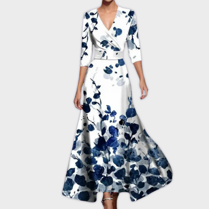 Edwina - Handmade Long Dress in High-Quality Fabric