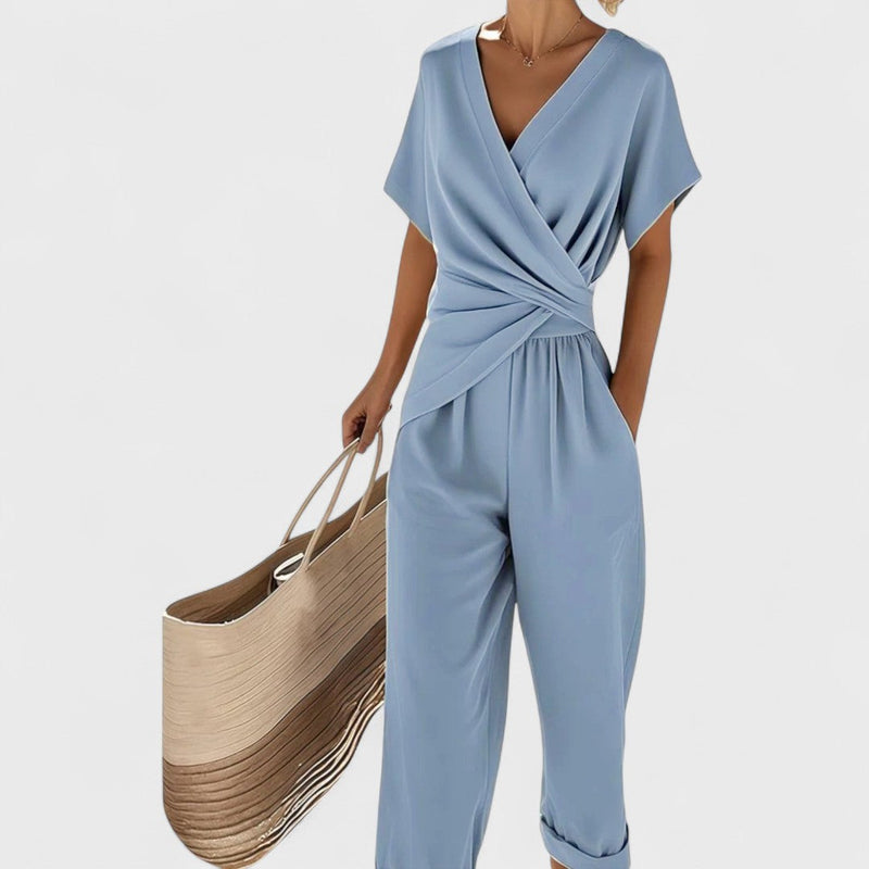 Celira - Summer Jumpsuit with Wrap Look