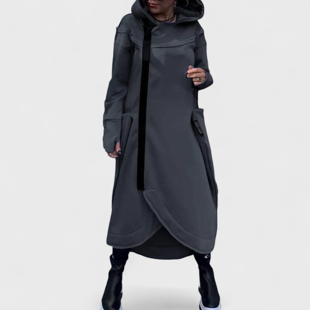 Mana - Long Zip-Up Hoodie in Lightweight, Breathable Fabric