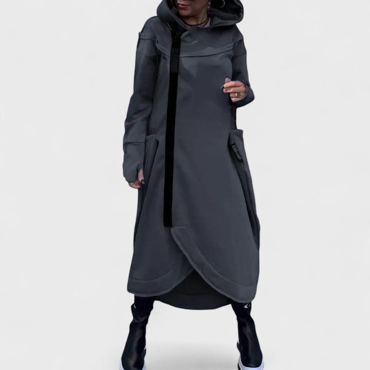 Mana - Long Zip-Up Hoodie in Lightweight, Breathable Fabric
