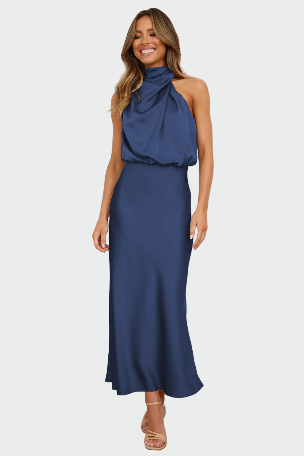 Elegant dress with open back