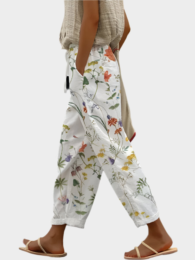 Relaxed Pants with Pattern