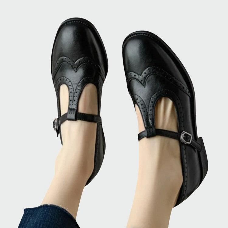 Alma – Elegant leather Mary Jane shoes