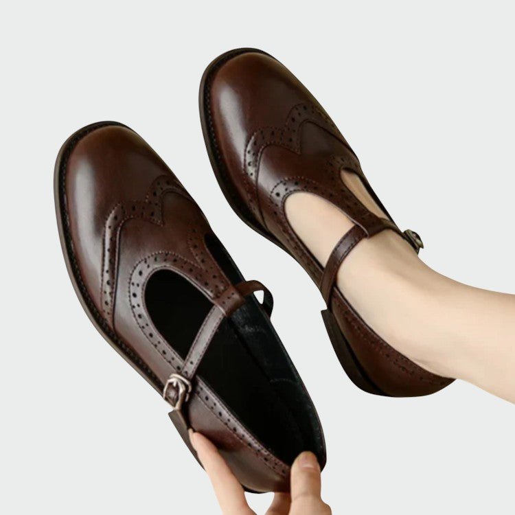 Alma – Elegant leather Mary Jane shoes