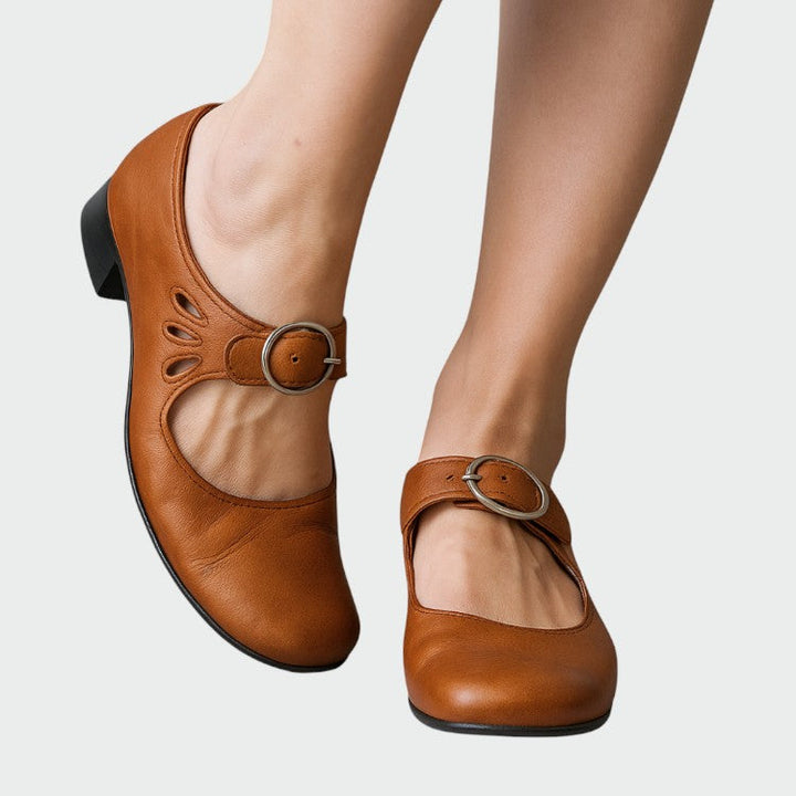 Alma – Classic Mary Jane Shoes with Buckle