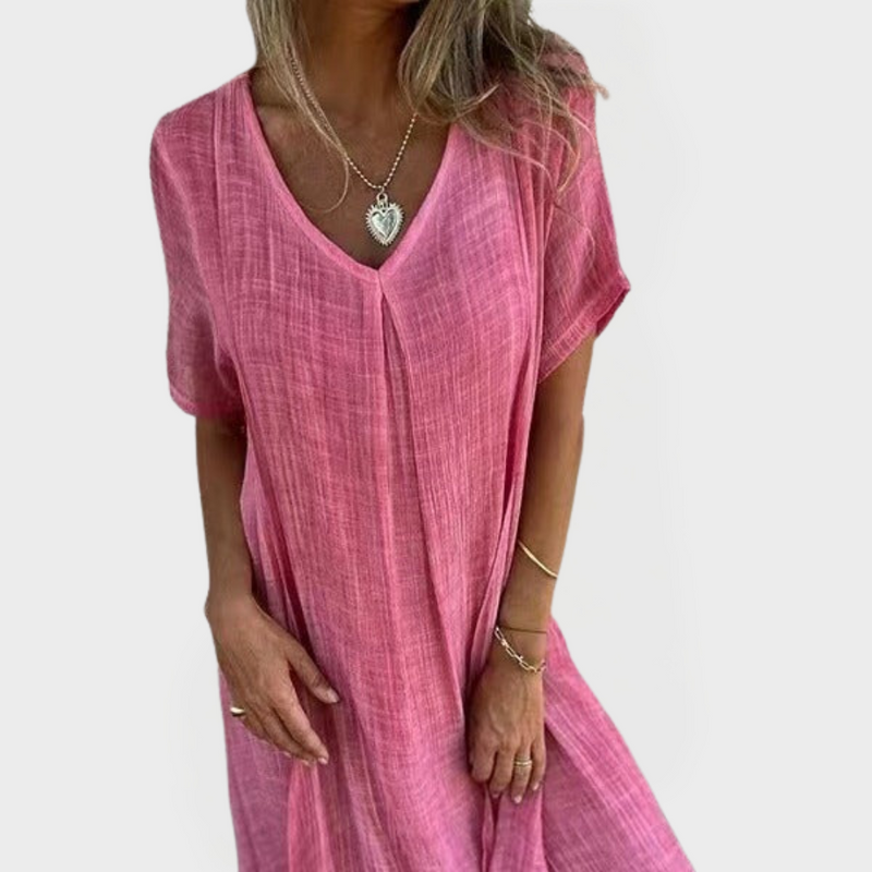 Dress with V-Neck