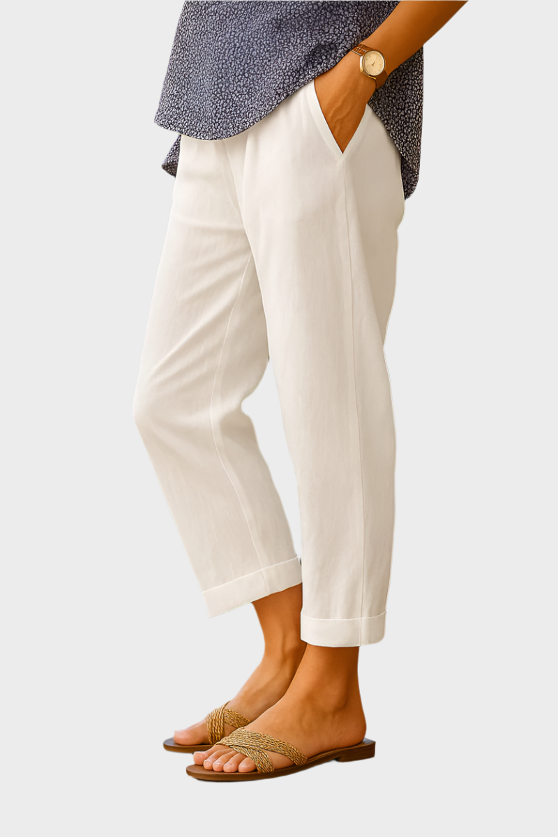 Summer Pants in Linen and Cotton