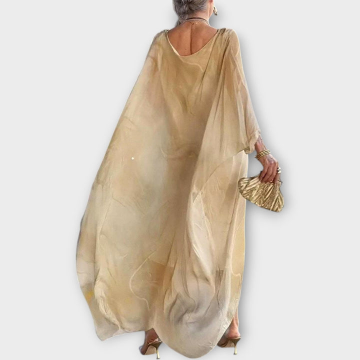 Maxi Kaftan with Transparent Structure