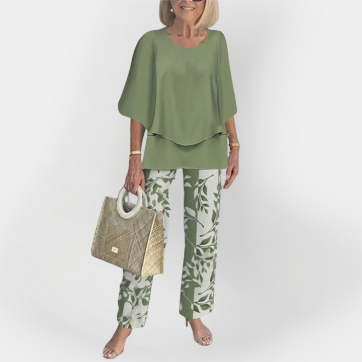 Stylish Set with Comfortable Blouse and Pants