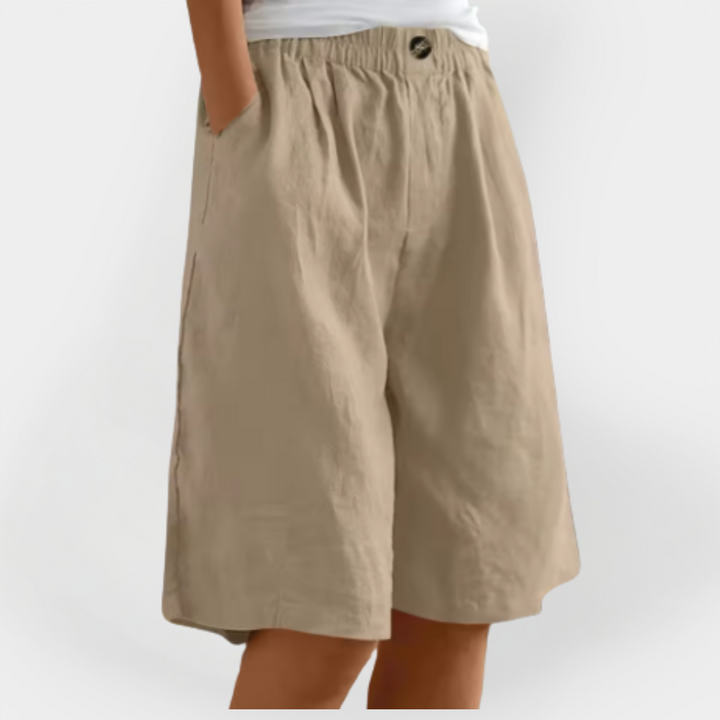 Lined Shorts with Pockets