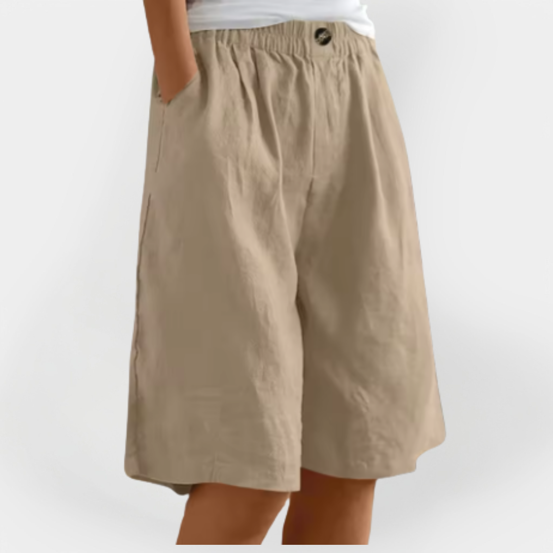 Lined Shorts with Pockets