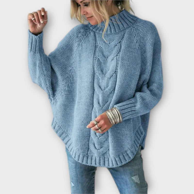 Elysian - Knitted Sweater with Cable Knit Pattern