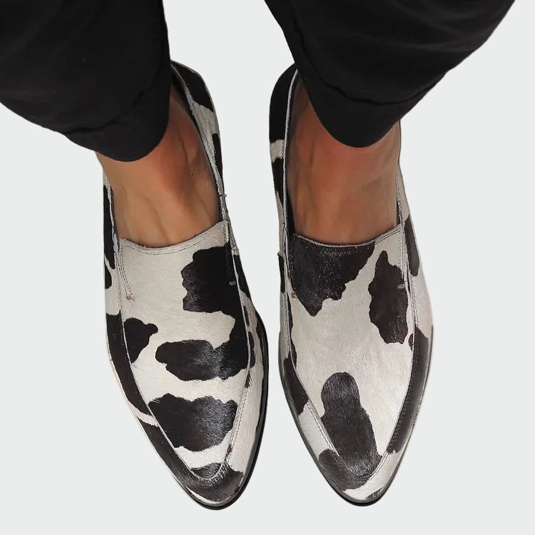 Moccasins with footprint