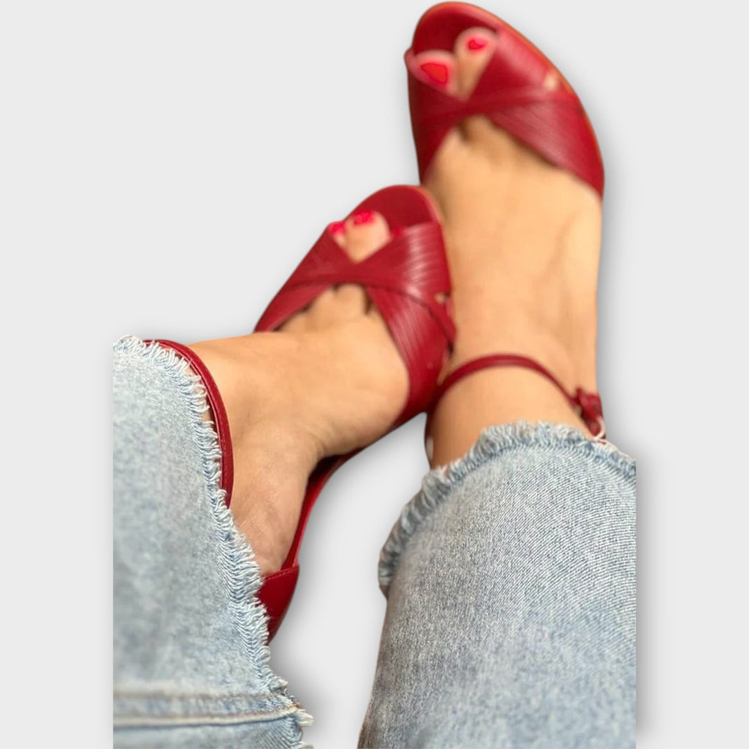 Sandal with Pointed Heel