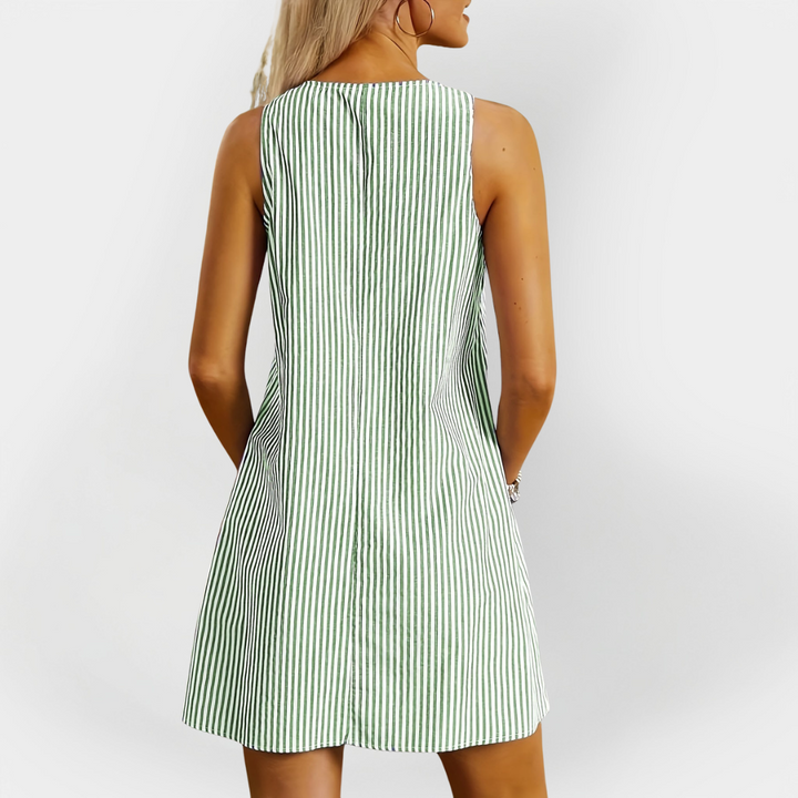 Unlined Striped Dress