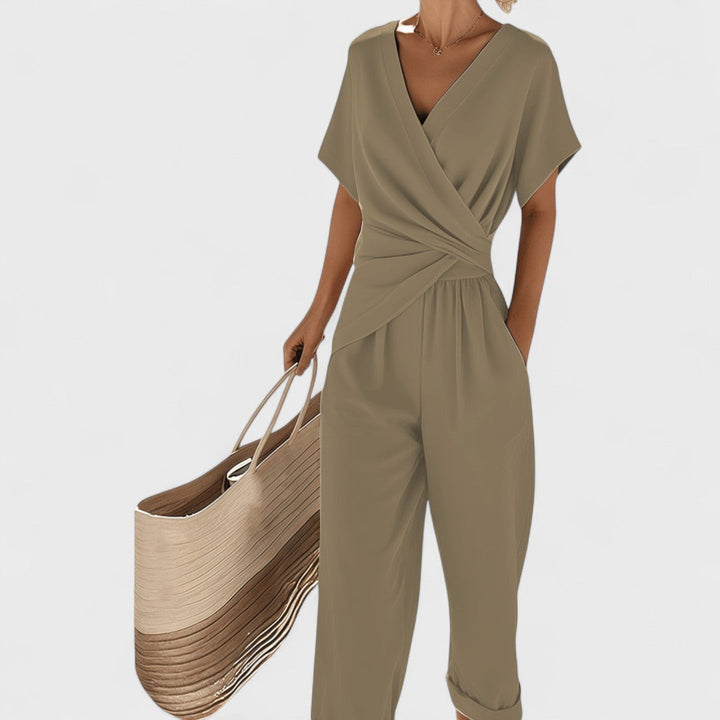 Celira - Summer Jumpsuit with Wrap Look