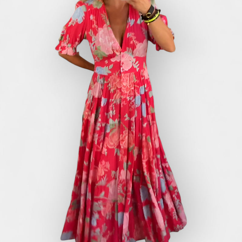 Floral Dress with Pockets
