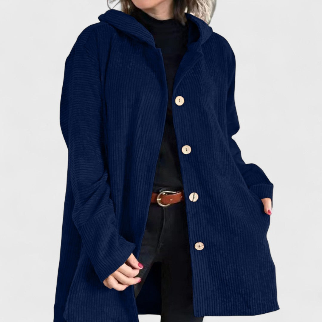Cordia - Corduroy Hooded Jacket