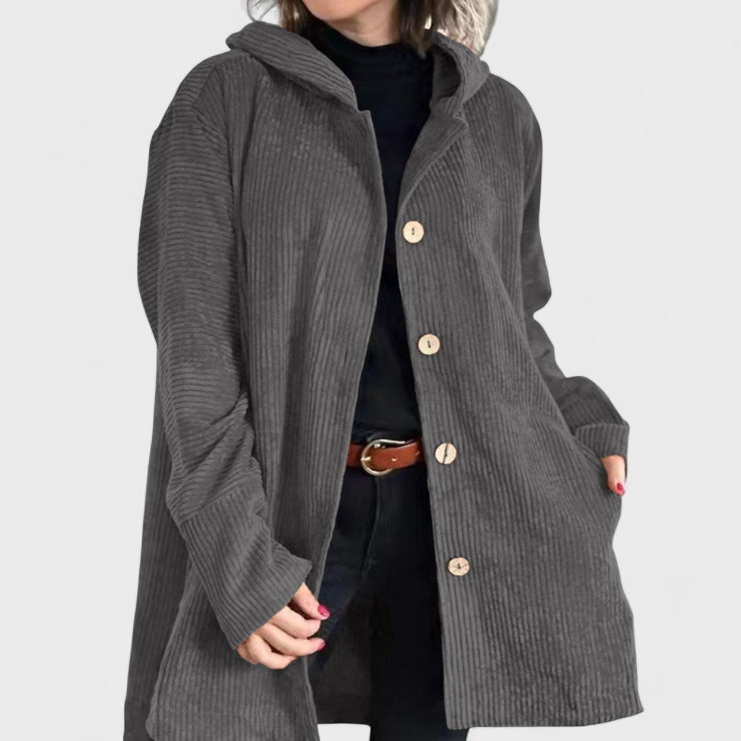 Cordia - Corduroy Hooded Jacket