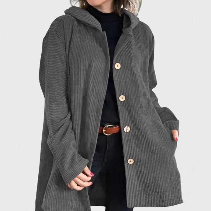 Cordia - Corduroy Hooded Jacket