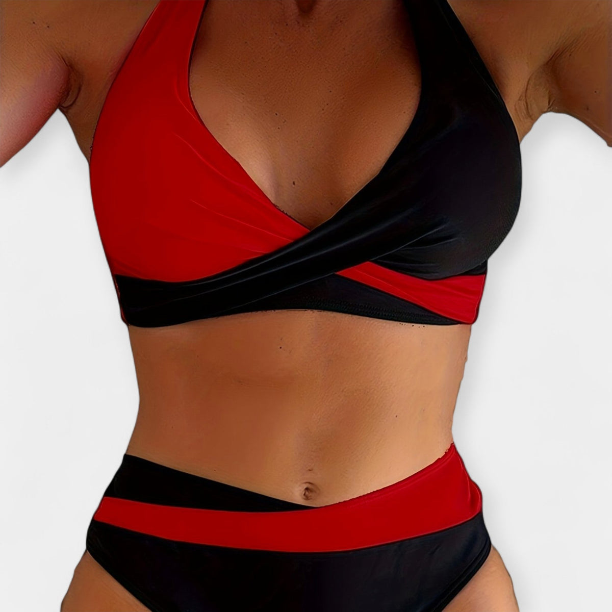 Bikini with Cross Neck