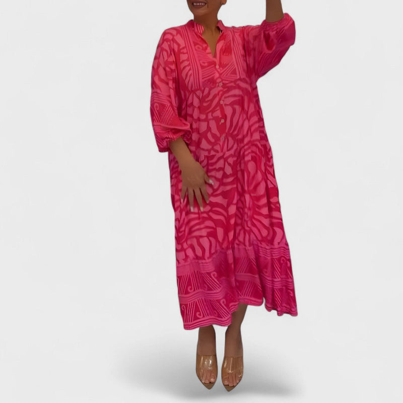 Ava – Dress with Artistic Print