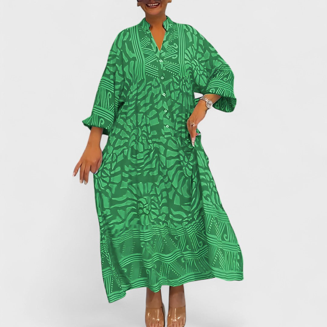 Ava – Dress with Artistic Print