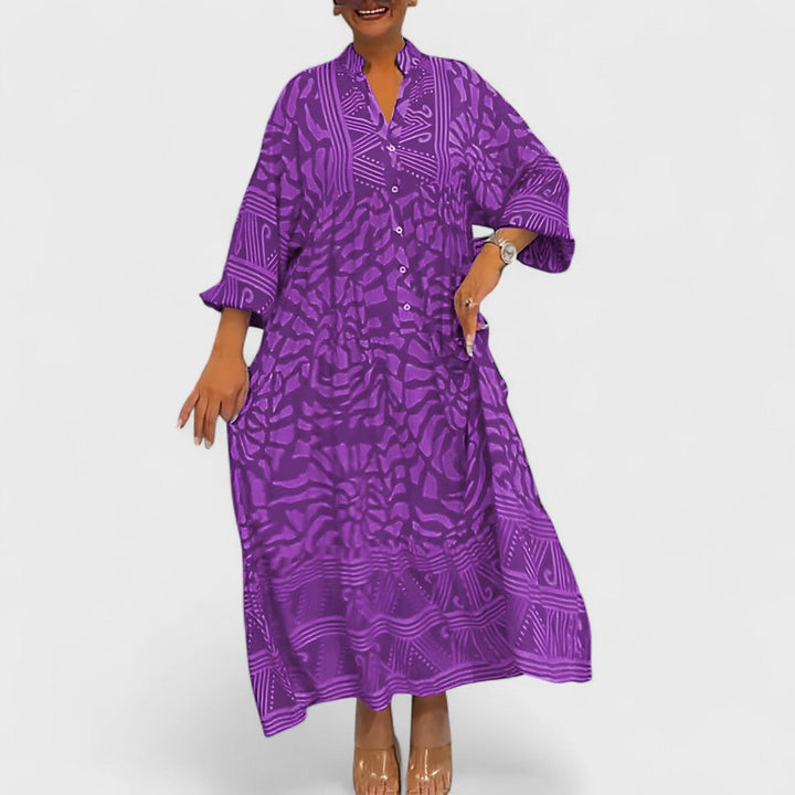 Ava – Dress with Artistic Print