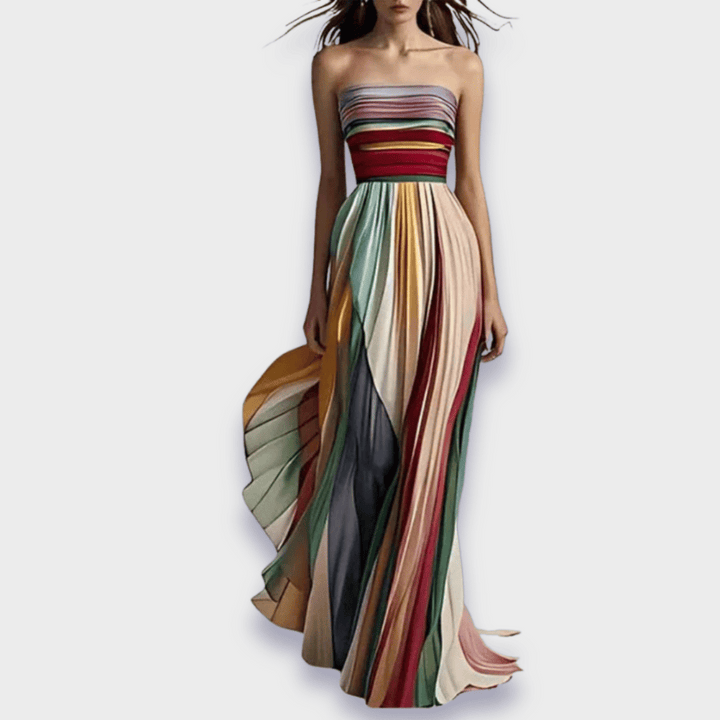 Gesine - Long dress made of high-quality fabric, handcrafted