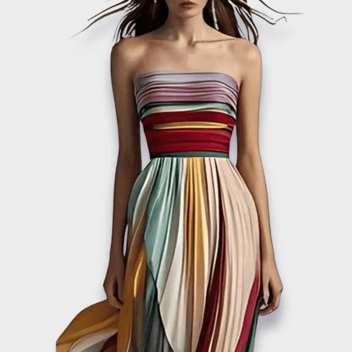 Gesine - Long dress made of high-quality fabric, handcrafted
