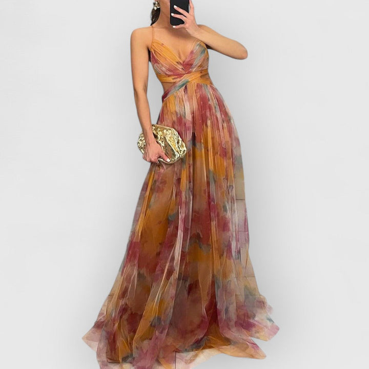 Verity - Long Dress with Floral Print