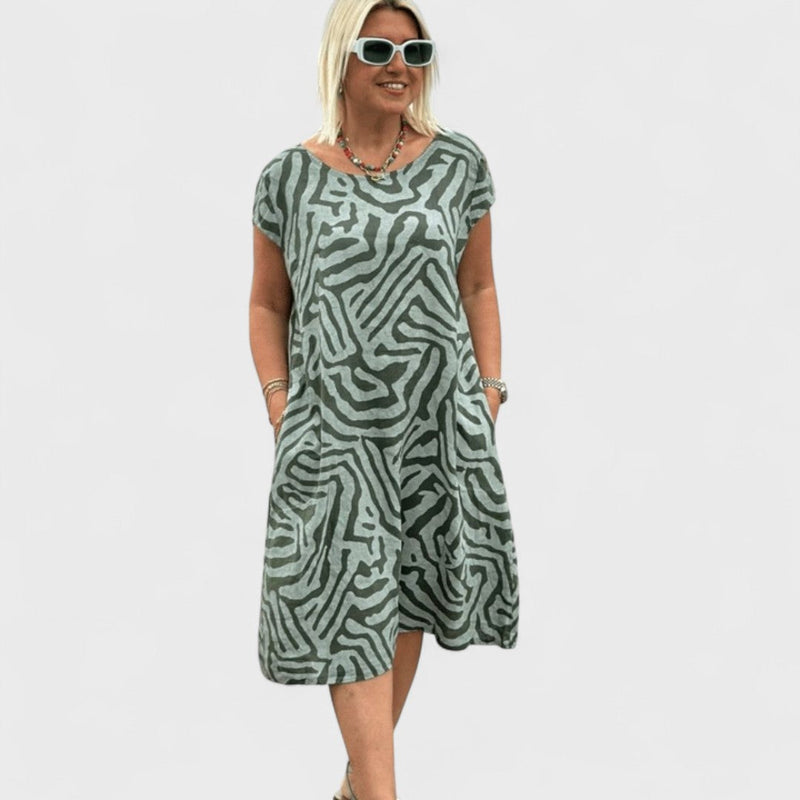 Nelia - Summer dress with beautiful print