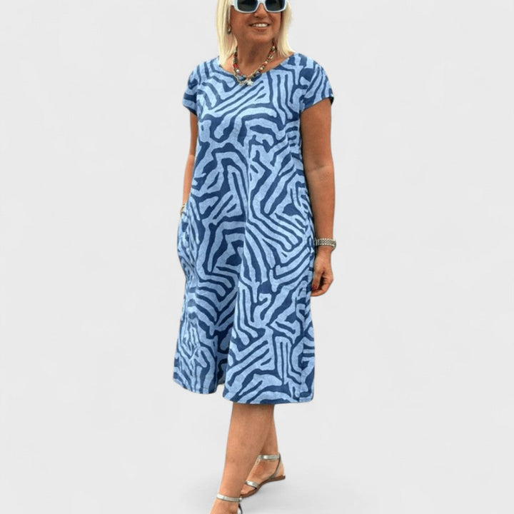 Nelia - Summer dress with beautiful print