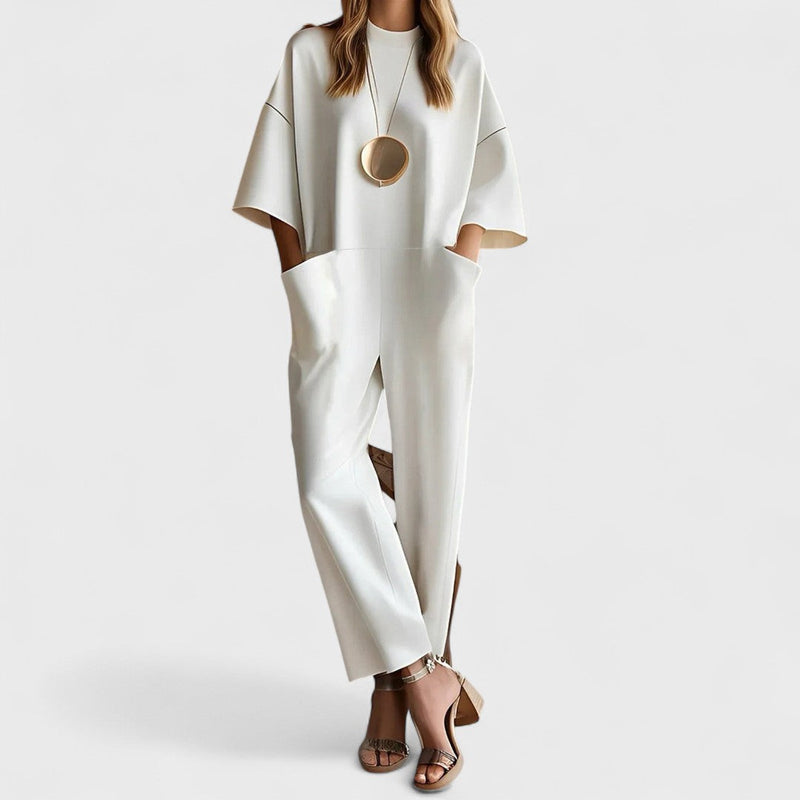 Emmy - Elegant Short Sleeve Jumpsuit
