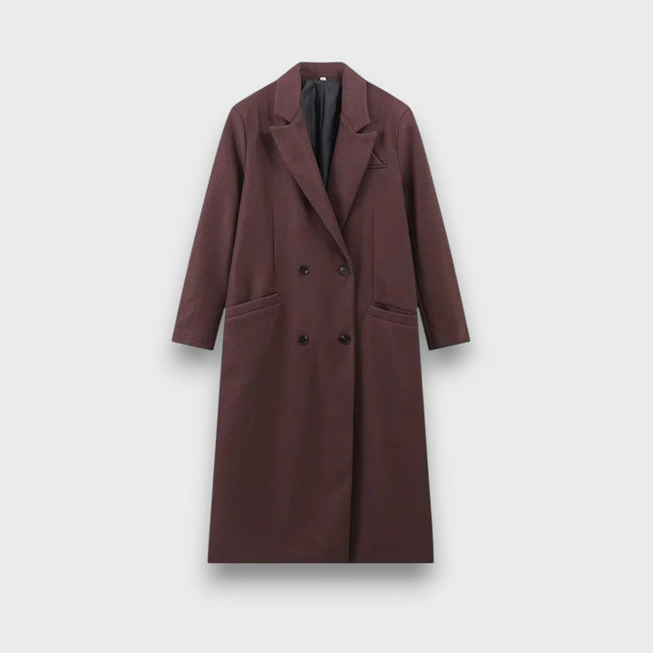 Oslaine – Maximalist wool coat with a masculine silhouette
