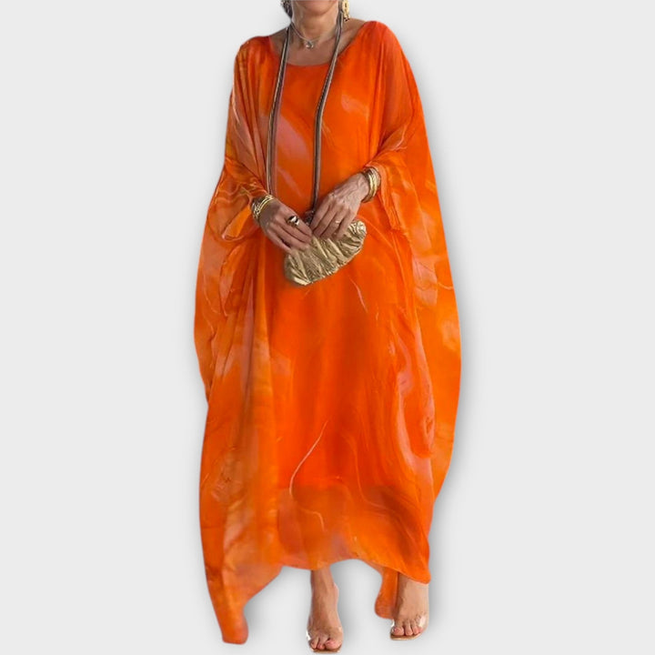 Maxi Kaftan with Transparent Structure