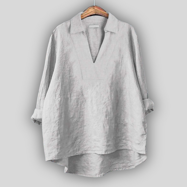 Lined Blouse Silver Elegance