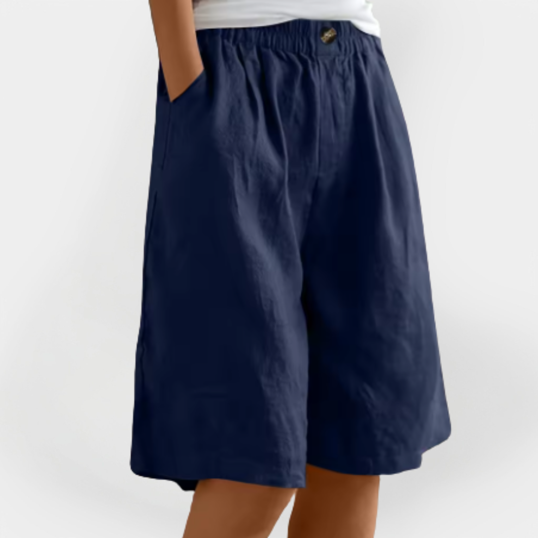 Lined Shorts with Pockets